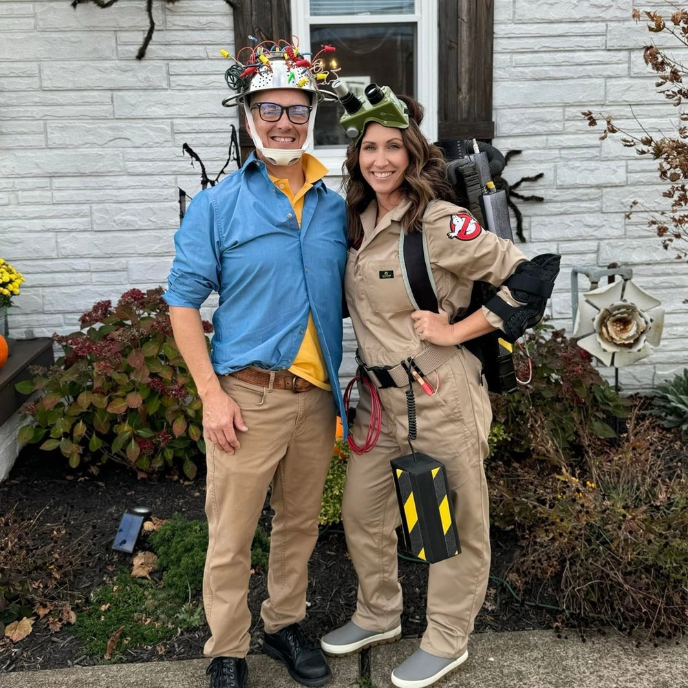 Ghostbusters Keymaster costume 1984 Louis - shirt M, hat, glasses